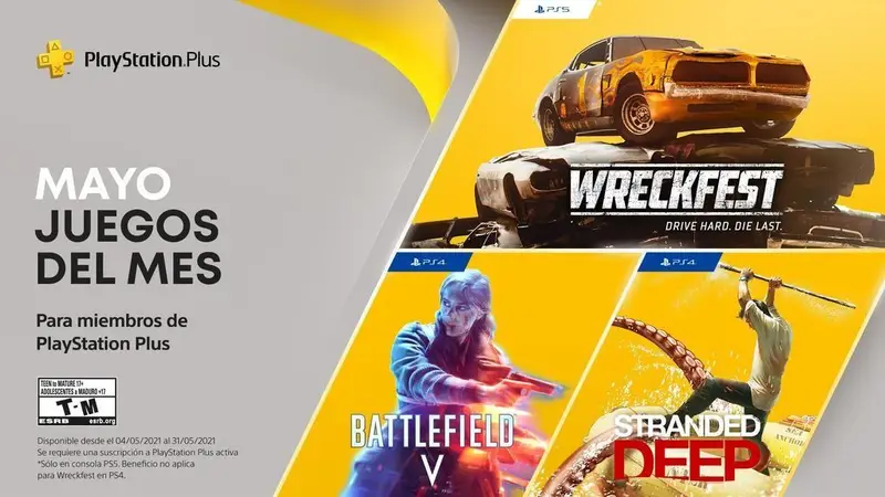 PS Plus Mayo 2021