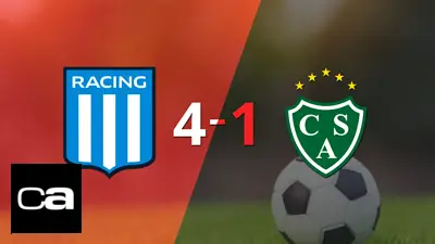 Doblete de Enzo Copetti en la goleada de Racing Club frente a Sarmiento Doblete de Enzo Copetti en la goleada de Racing Club frente a Sarmiento