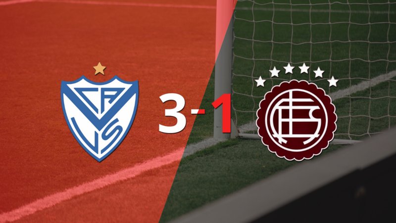 Vélez gana 3-1 a Lanús con doblete de Lucas Janson