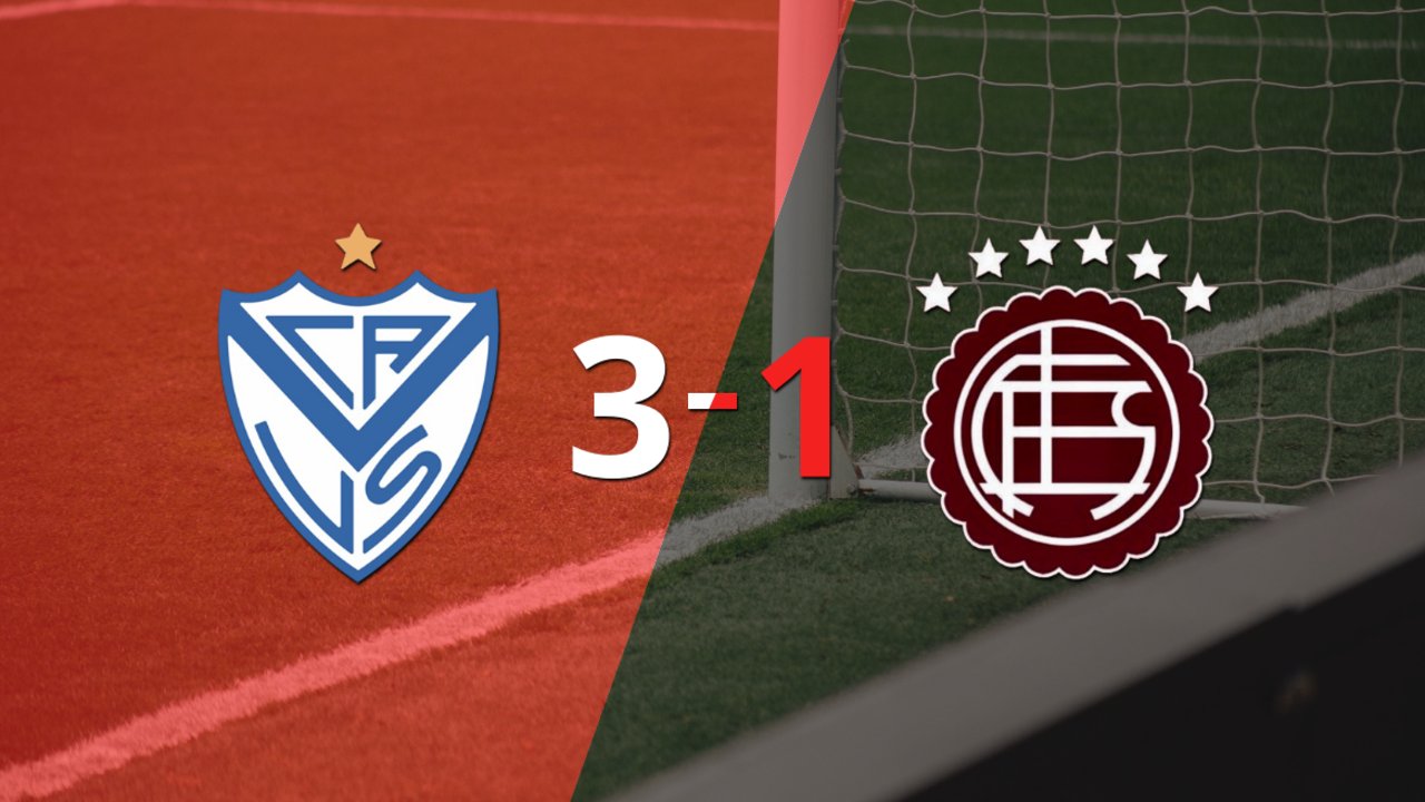 Vélez gana 3-1 a Lanús con doblete de Lucas Janson
