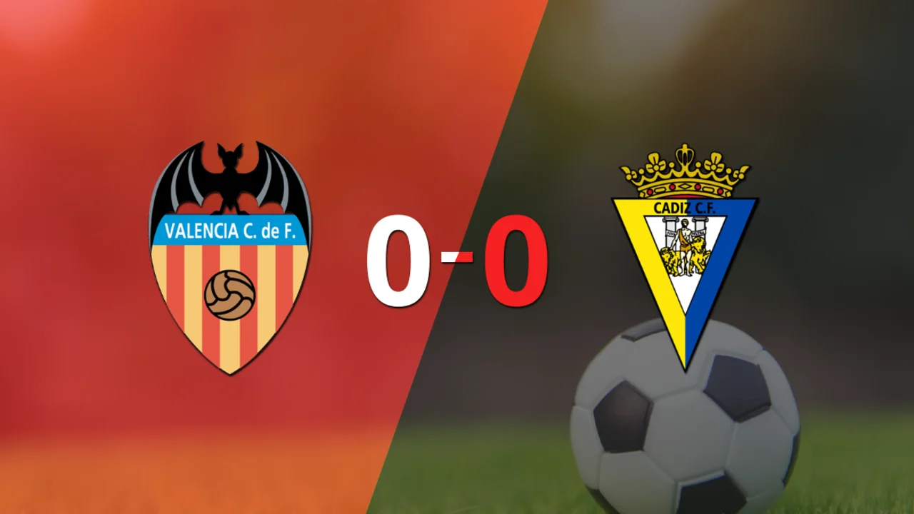Valencia y Cádiz empataron sin goles