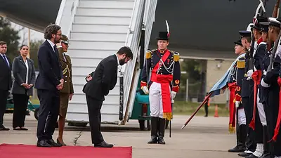 El presidente chileno, Gabriel Boric, llegó a la Argentina en su primera visita de Estado El presidente chileno, Gabriel Boric, llegó a la Argentina en su primera visita de Estado