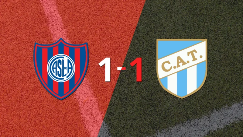 San Lorenzo y Atlético Tucumán empataron 1 a 1