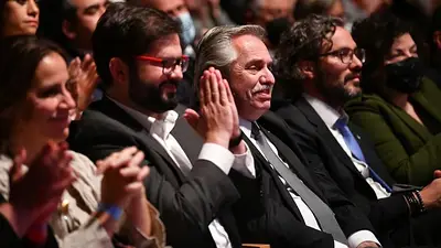 Con una cena junto a Fernández, Boric concluyó el primer día de visita oficial en Argentina Con una cena junto a Fernández, Boric concluyó el primer día de visita oficial en Argentina