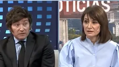 Javier Milei- María Laura Santillán Javier Milei- María Laura Santillán