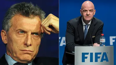 Mauricio Macri-Gianni Infantino. Mauricio Macri-Gianni Infantino.