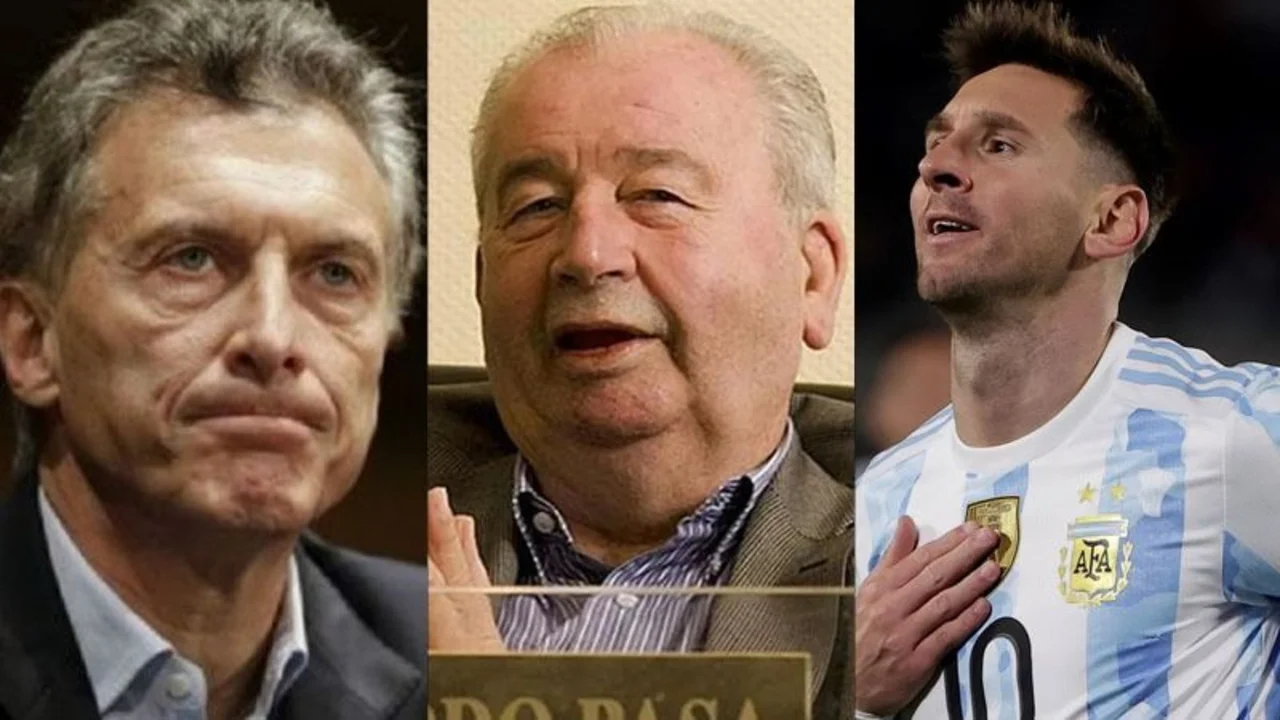 Mauricio Macri, Julio Grondona y Lionel Messi