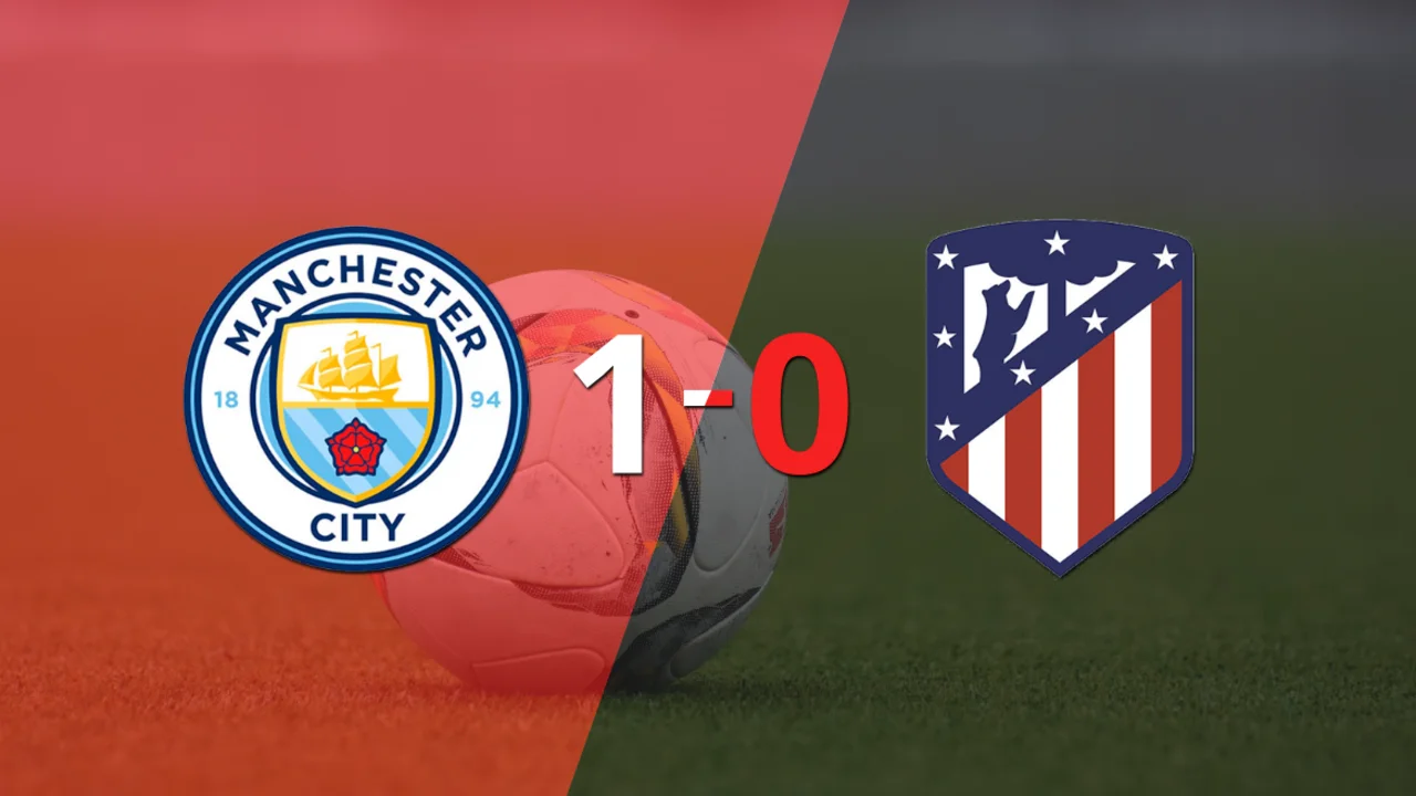 Con lo justo, Manchester City venció a Atlético de Madrid 1 a 0 en el estadio Etihad Stadium