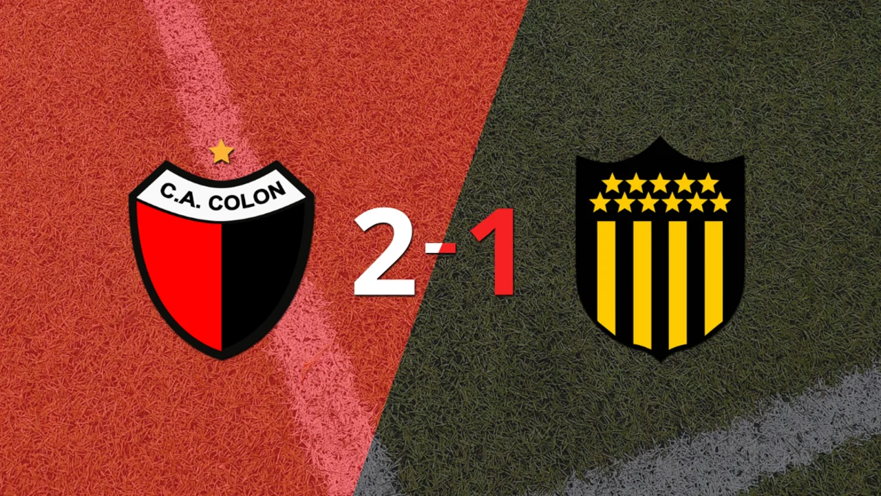 Colón logra 3 puntos al vencer de local a Peñarol 2-1