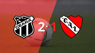 Ceará consiguió una victoria en casa por 2 a 1 ante Independiente Ceará consiguió una victoria en casa por 2 a 1 ante Independiente