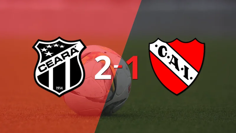 Ceará consiguió una victoria en casa por 2 a 1 ante Independiente