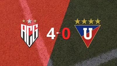 Atlético Goianiense liquidó en su casa a Liga de Quito por 4 a 0 Atlético Goianiense liquidó en su casa a Liga de Quito por 4 a 0