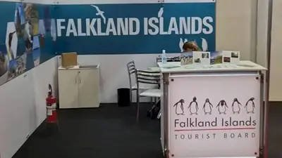Repudio por un stand que llama "Falklands" a las Malvinas en una feria de turismo de Brasil Repudio por un stand que llama "Falklands" a las Malvinas en una feria de turismo de Brasil