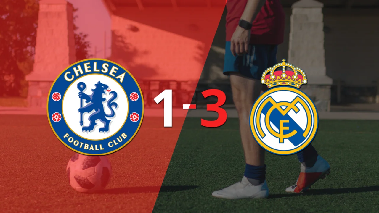 Real Madrid vence por 3-1 a Chelsea con triplete de Karim Benzema