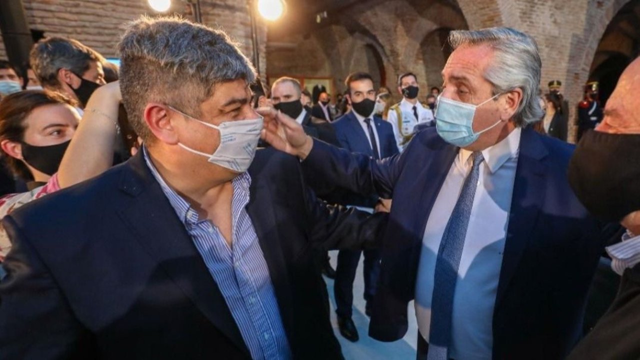 Gesto para la interna en el Frente de Todos: Alberto Fernández almorzó con Pablo Moyano
