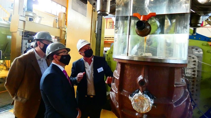 Directivos de Fortescue visitaron la planta de Impsa por el proyecto de hidrógeno verde