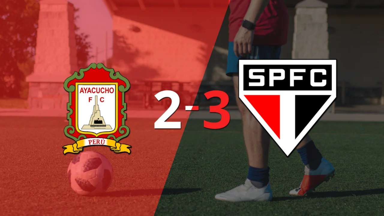 En un partido increíble, São Paulo le ganó a Ayacucho FC por 3 a 2