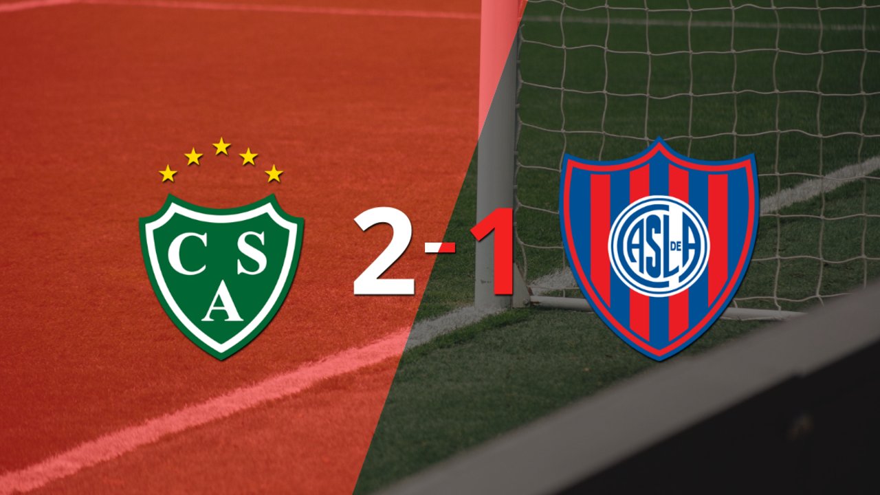 Sarmiento gana 2-1 a San Lorenzo con doblete de Jonatan Torres