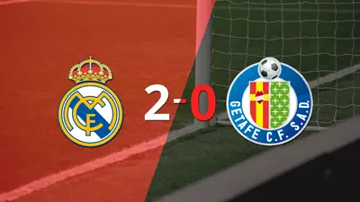 En su casa, Real Madrid le ganó a Getafe por 2-0 En su casa, Real Madrid le ganó a Getafe por 2-0