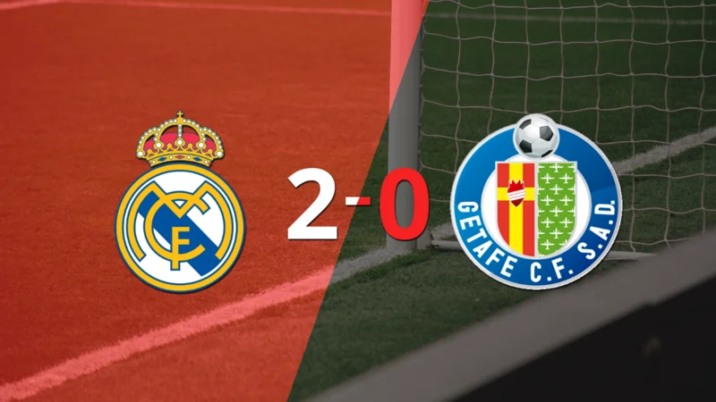 En su casa, Real Madrid le ganó a Getafe por 2-0