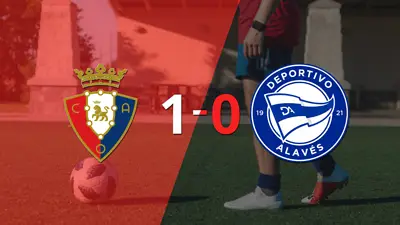 A Osasuna le alcanzó con un gol para derrotar a Alavés en el estadio el Sadar A Osasuna le alcanzó con un gol para derrotar a Alavés en el estadio el Sadar