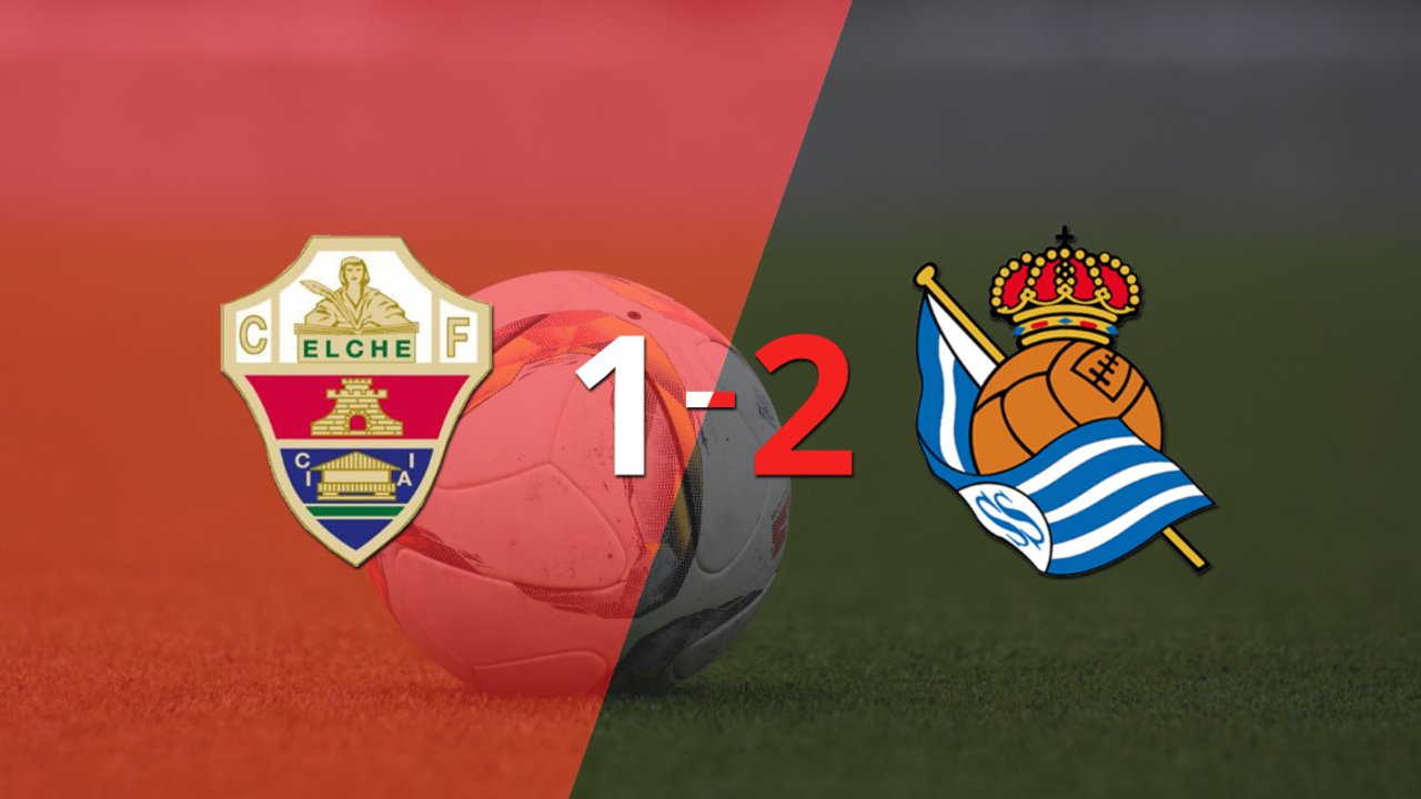 Real Sociedad gana de visitante 2-1 a Elche