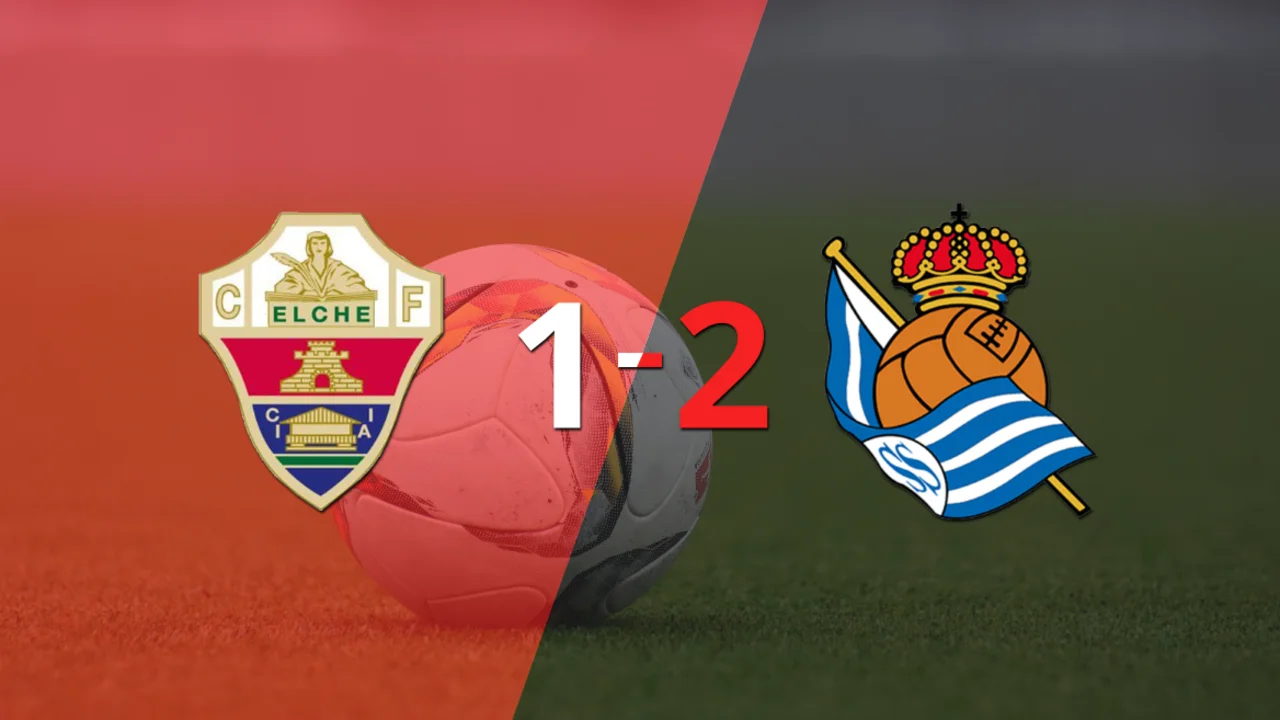 Real Sociedad gana de visitante 2-1 a Elche