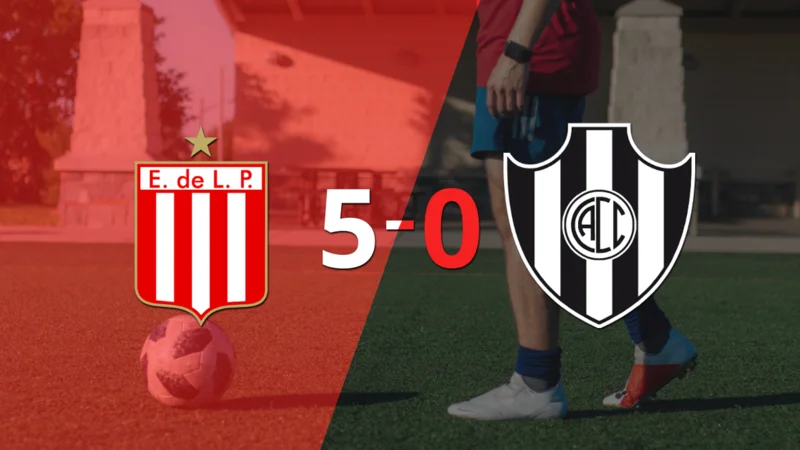 Mauro Boselli marcó un hat-trick en la goleada 5-0 de Estudiantes frente a Central Córdoba (SE)
