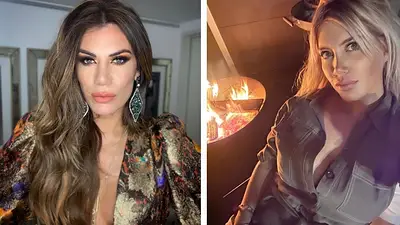 Flor de la V y Wanda Nara. Flor de la V y Wanda Nara.