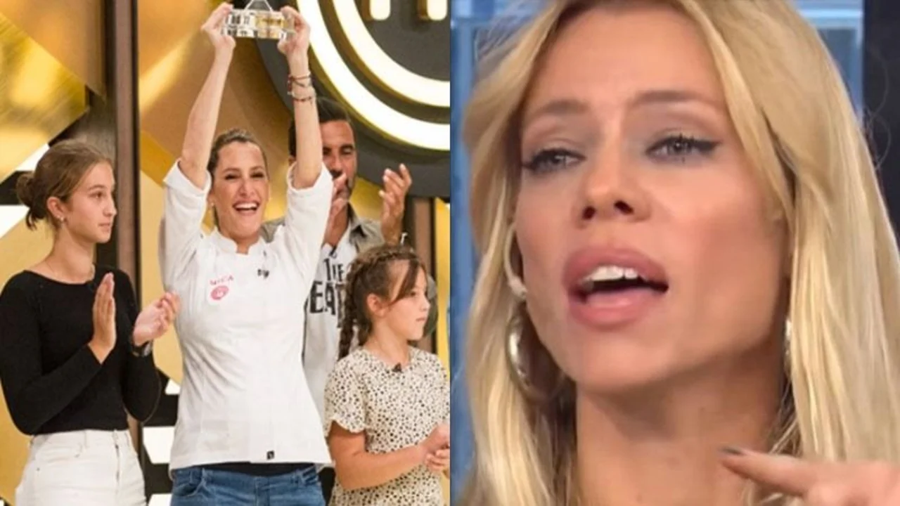 Las hijas de visitaron a Mica Viciconte para apoyarla en la final de MasterChef Celebrity 3 y Nicole Neumann reaccionó en TV