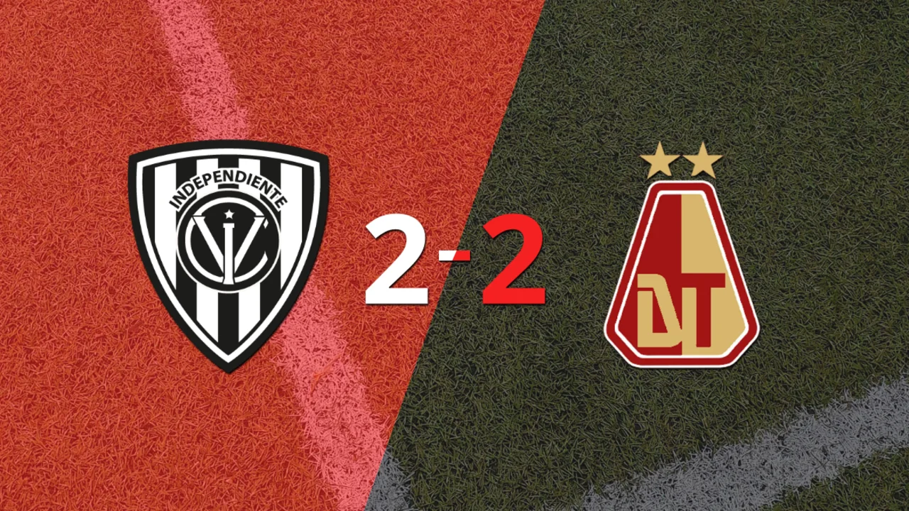 Junior Sornoza firma un doblete en el empate en 2 entre Independiente del Valle y Tolima