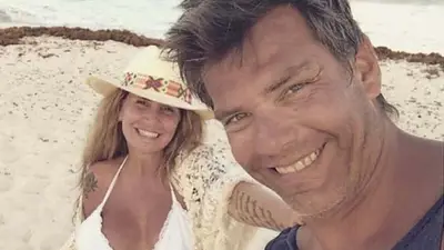 Flor Peña y su esposo Flor Peña y su esposo
