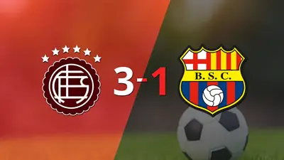 Lanús goleó a Barcelona por 3 a 1 Lanús goleó a Barcelona por 3 a 1