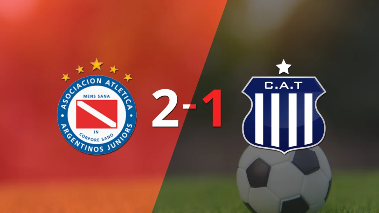 Con la mínima diferencia, Argentinos Juniors venció a Talleres por 2 a 1