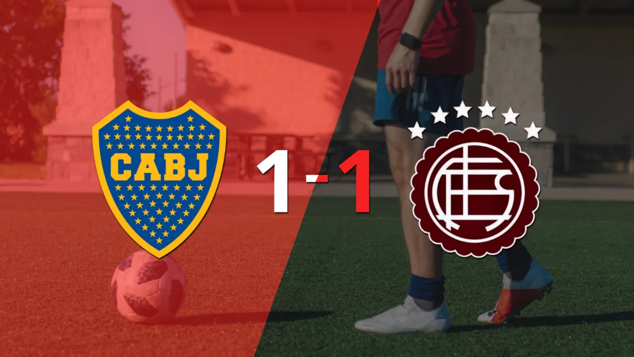 Boca Juniors y Lanús se reparten los puntos y empatan 1-1