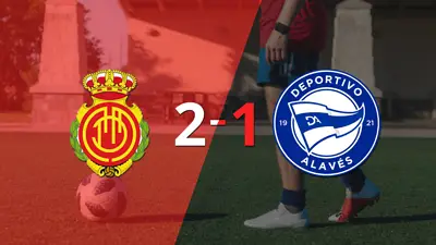 Mallorca le ganó a Alavés en su casa por 2-1 Mallorca le ganó a Alavés en su casa por 2-1