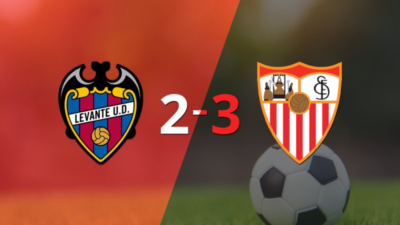 Doblete de Jesús Corona guió el triunfo de Sevilla sobre Levante