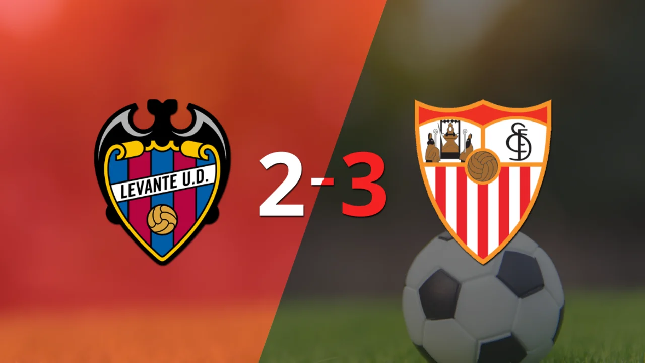 Doblete de Jesús Corona guió el triunfo de Sevilla sobre Levante