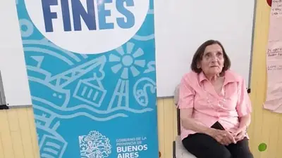 Felisa, la abuela de 94 años que está por terminar el secundario por el programa del Plan Fines Felisa, la abuela de 94 años que está por terminar el secundario por el programa del Plan Fines