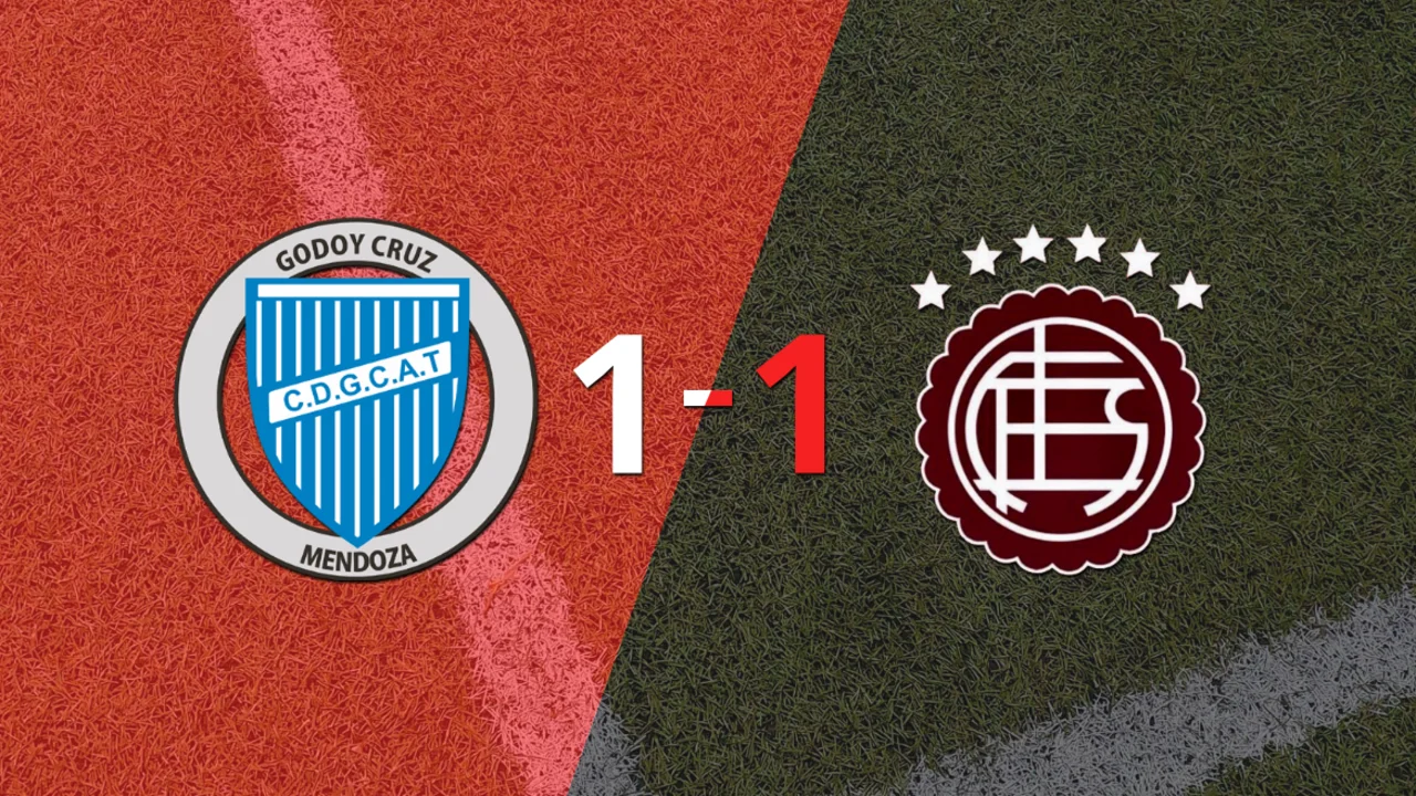 Godoy Cruz y Lanús empataron 1 a 1