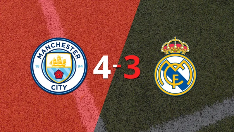 El doblete de Karim Benzema no fue suficiente y Real Madrid cayó ante Manchester City