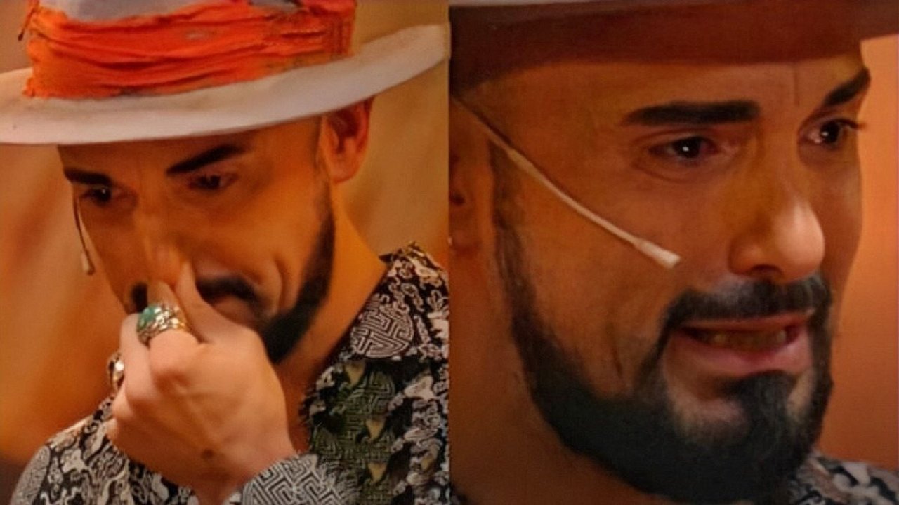 Abel Pintos llorando