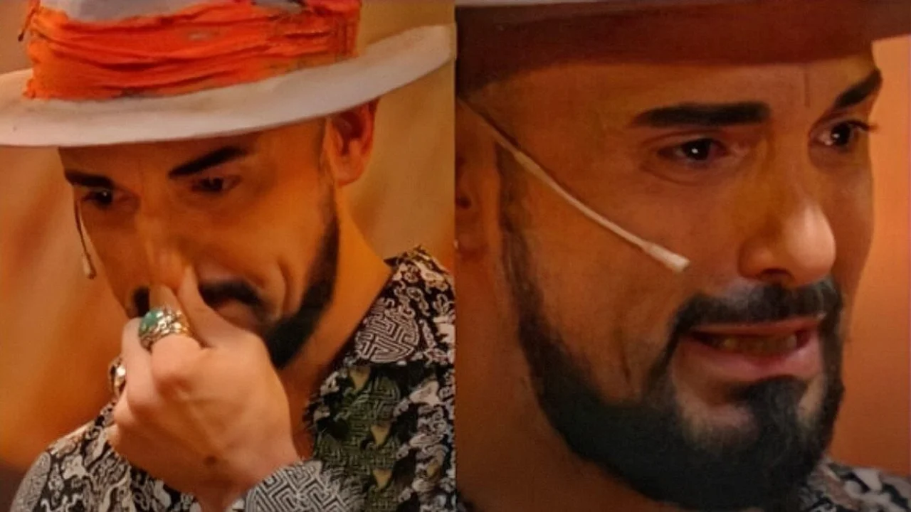 Abel Pintos llorando