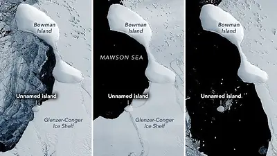 Descubren una nueva isla de hielo en la Antártida Descubren una nueva isla de hielo en la Antártida