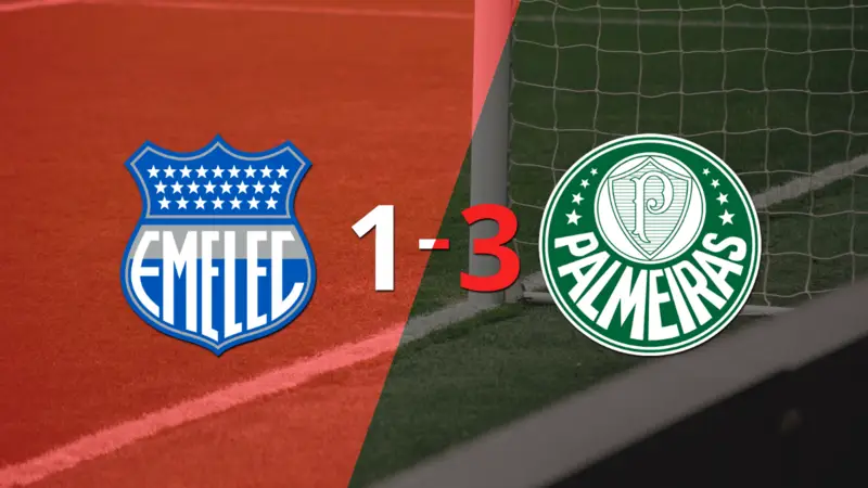 Palmeiras gana 3 a 1 en su visita a Emelec