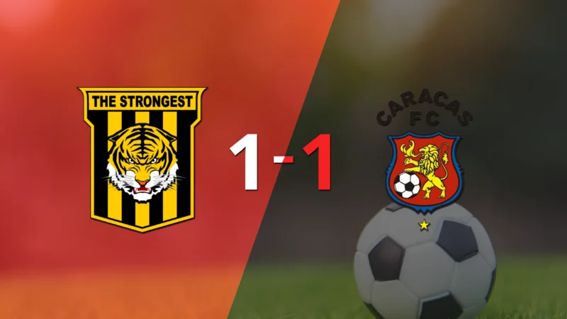 Empate a uno entre The Strongest y Caracas