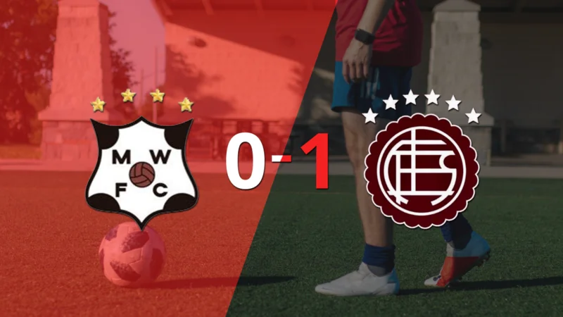 A Lanús no le sobró nada, pero venció a Wanderers en su casa por 1 a 0