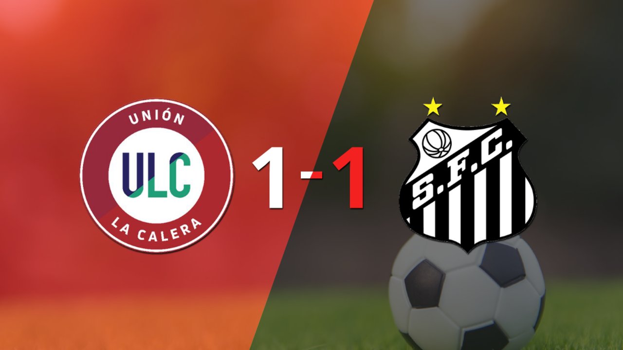 Empate a uno entre U. La Calera y Santos