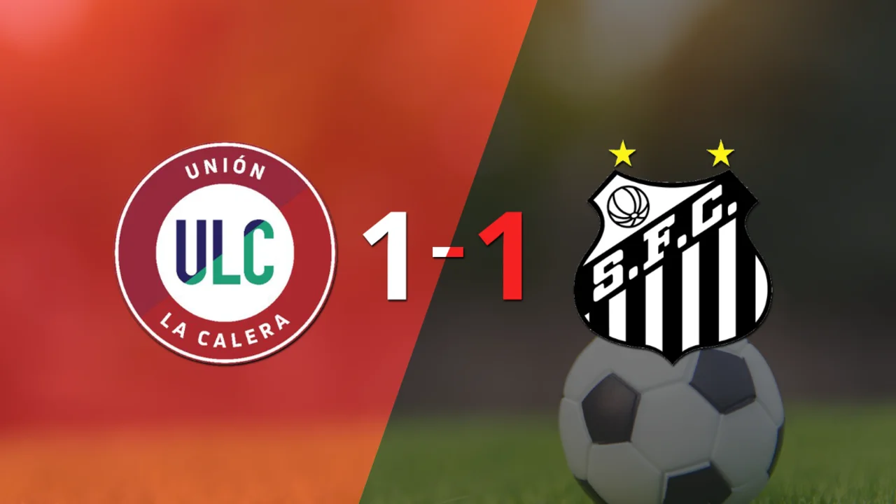 Empate a uno entre U. La Calera y Santos
