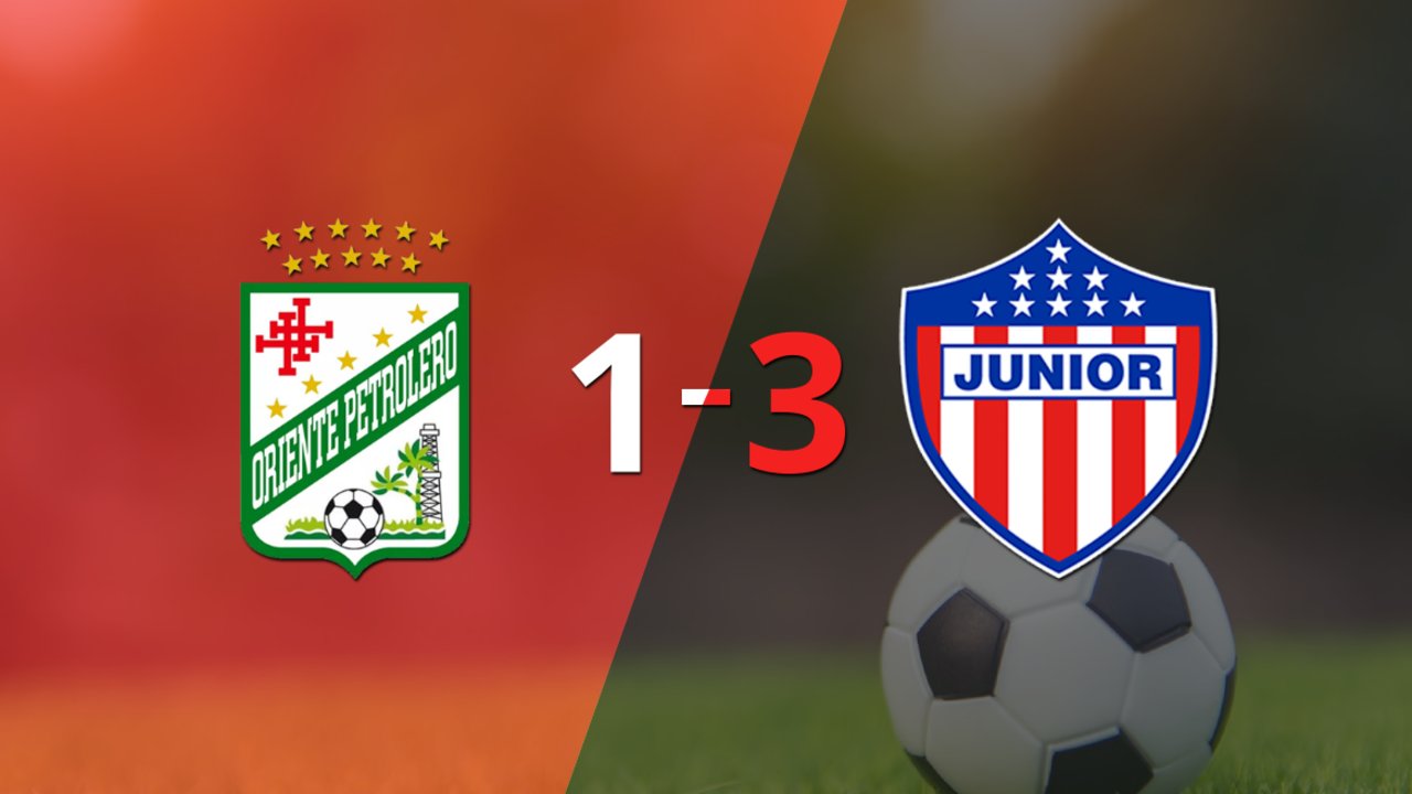 Doblete de Omar Albornoz guió el triunfo de Junior sobre Oriente Petrolero